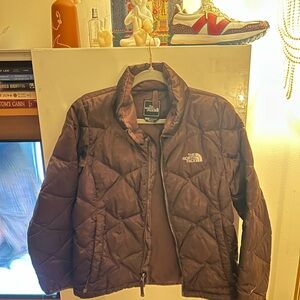 The North Face Brown Puffer Jacket for Cold Weather